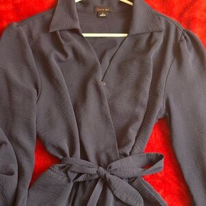 Fraiche by J Navy blue women’s jumper suit